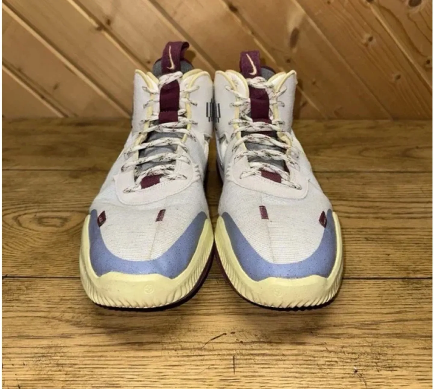 Nike Air Deldon Phantom /Sangria Basketball Sneakers US 15 image indicator(7)