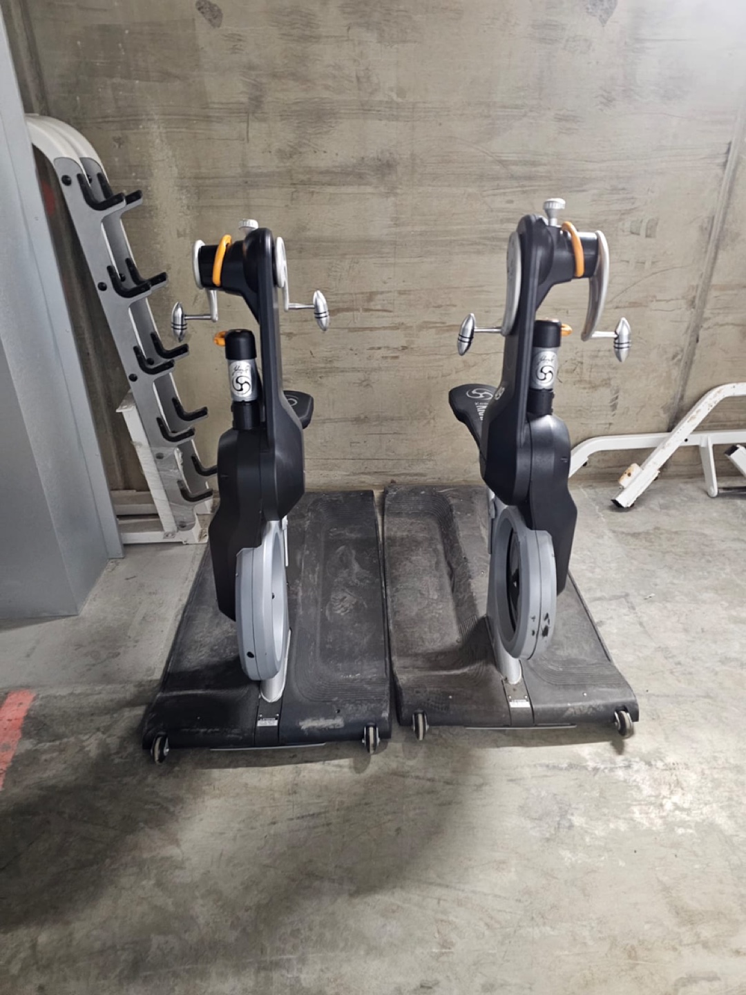 Pair of Matrix Fitness kranking machines