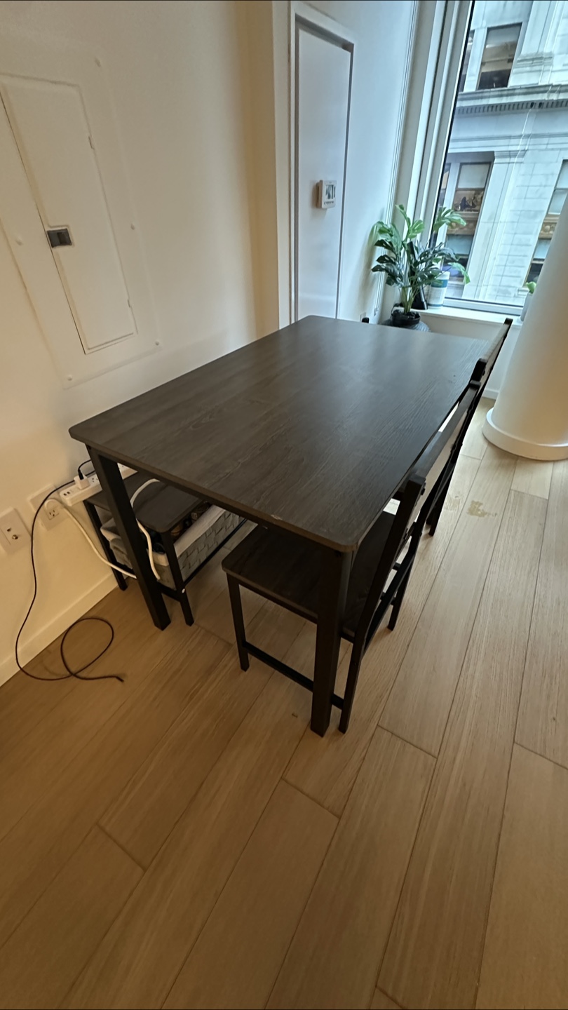 3-Piece Kitchen Table Set with Two Chairs - photo 3