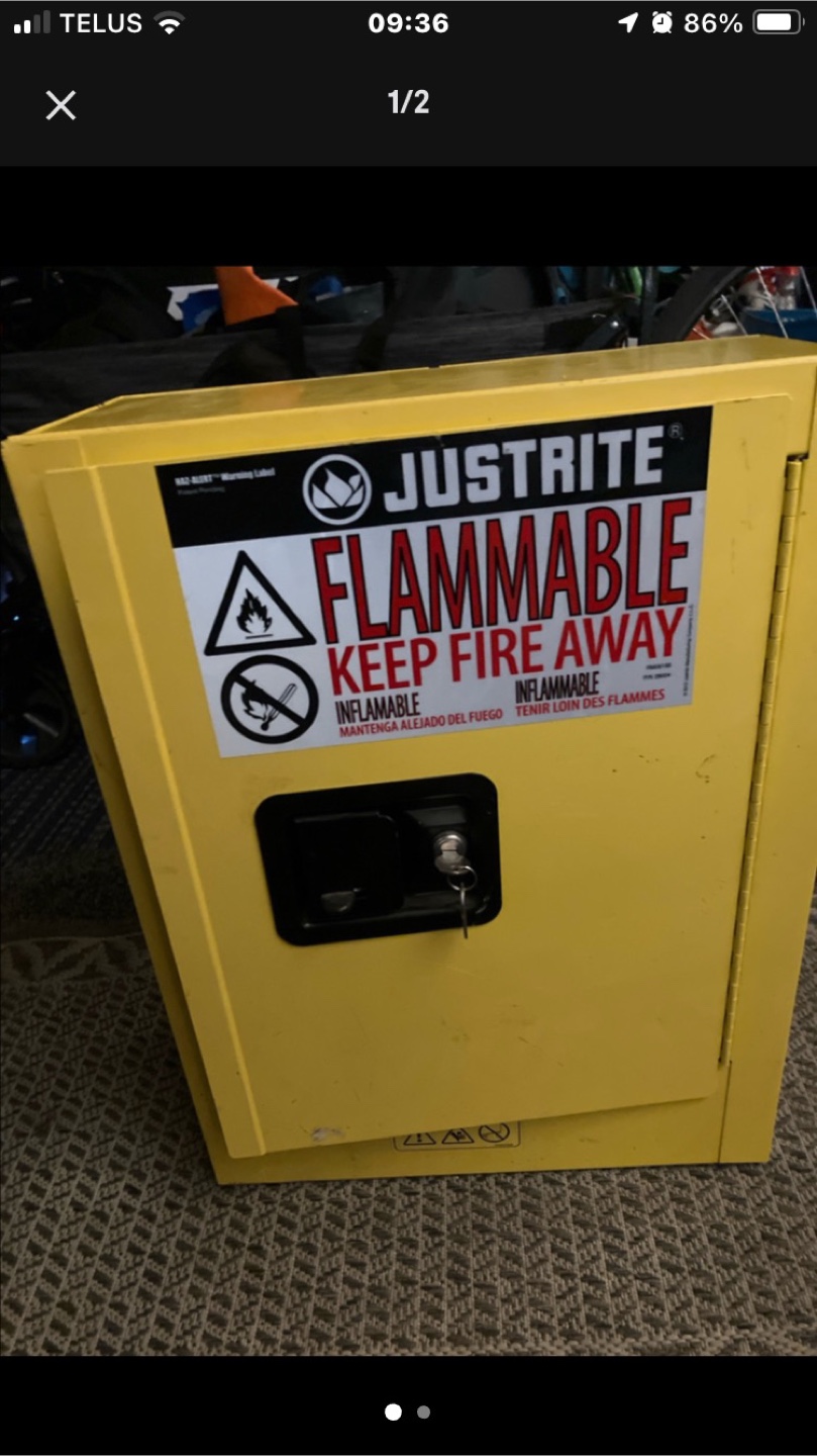 Justrite Flammable Liquid Storage Cabinet - photo 2