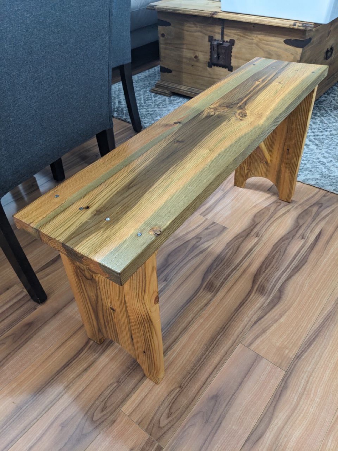 Rustic Wooden Bench - photo 2