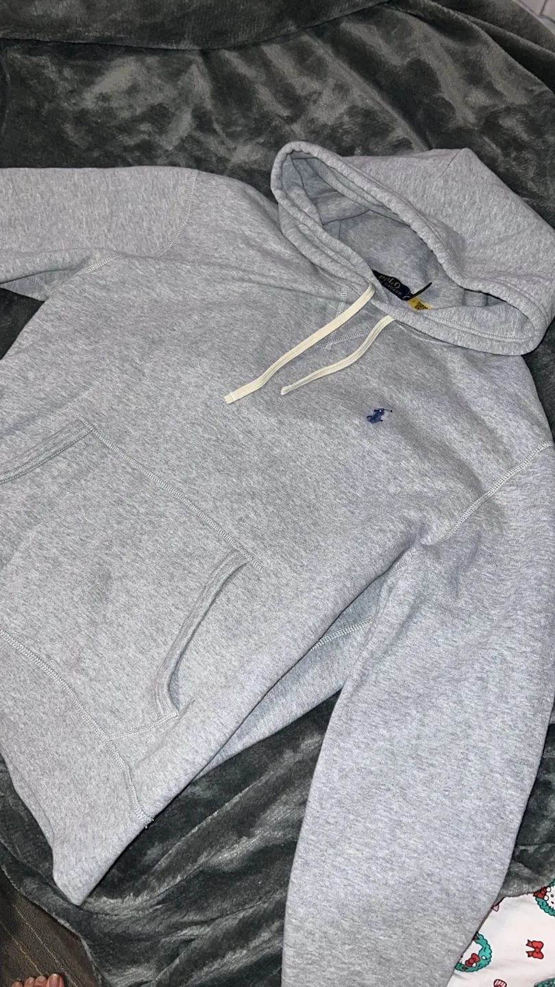 Polo Ralph Lauren Grey Hoodie - Size M thumbnail