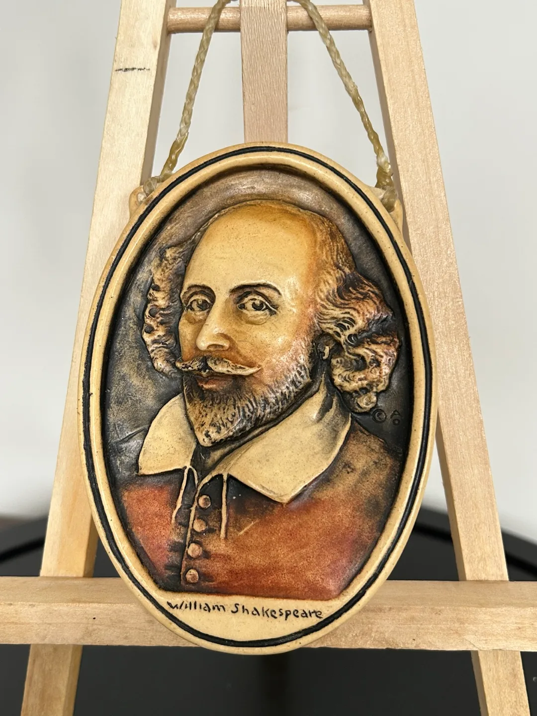 🏒 Antique Wall Plaque Classic William Shakespeare 5"/3.5" thumbnail