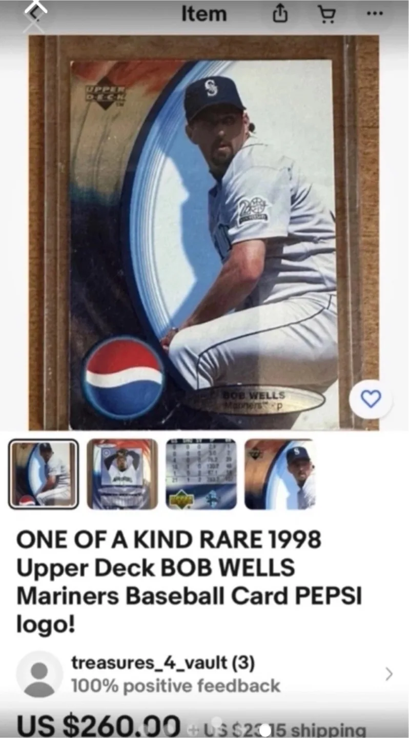 🏒 1998 Upper Deck Pepsi Mariners Baseball Cards - Lot of 10 image indicator(2)