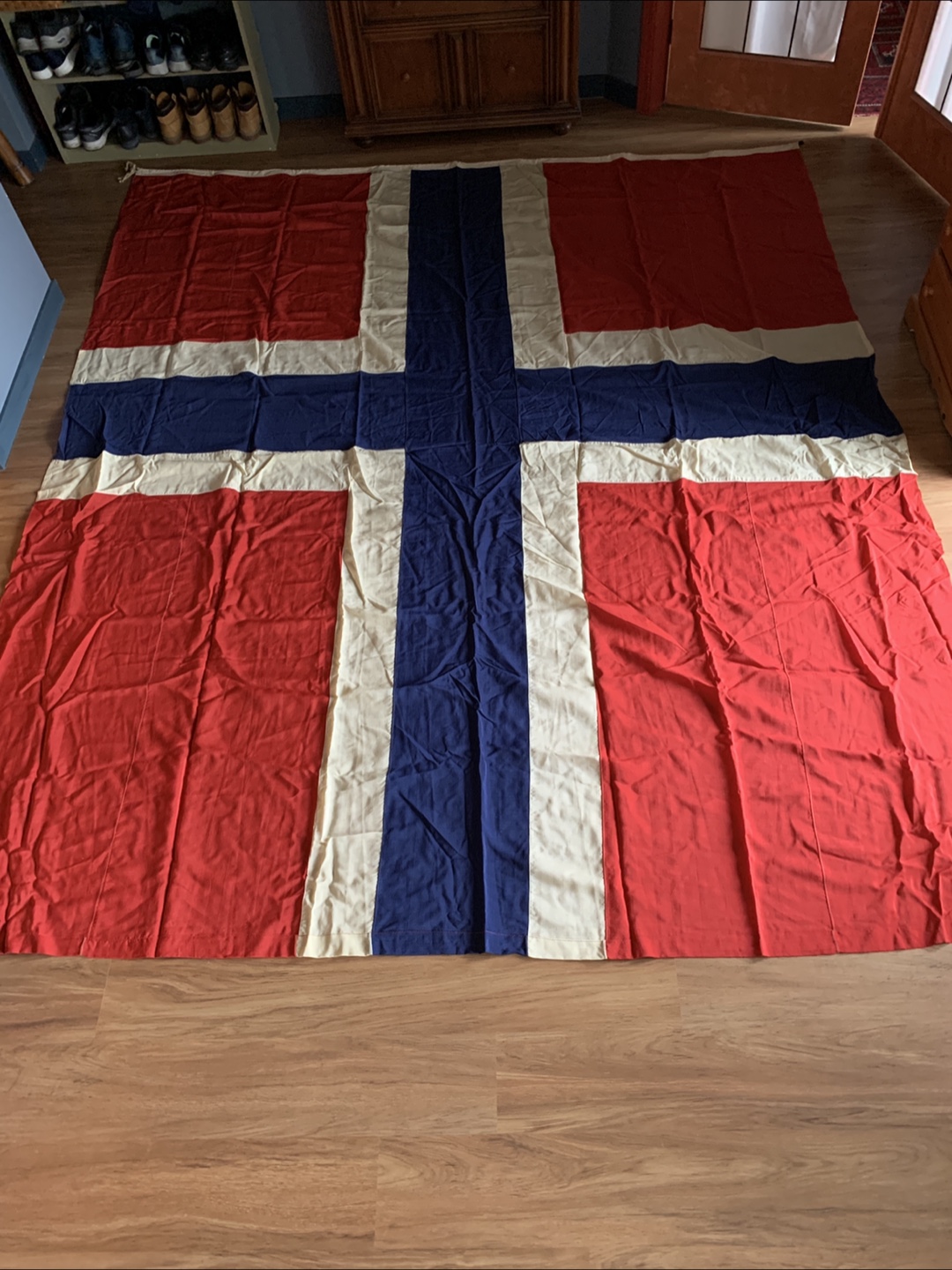 Large Vintage Norwegian Flag