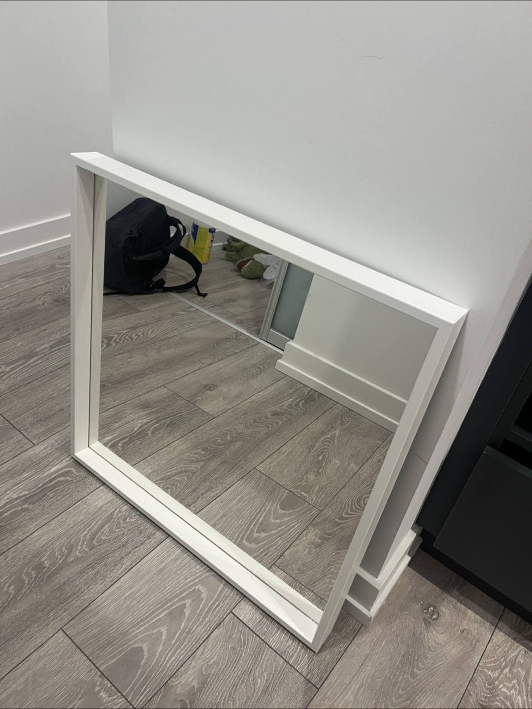 IKEA White Framed Mirror - photo 2