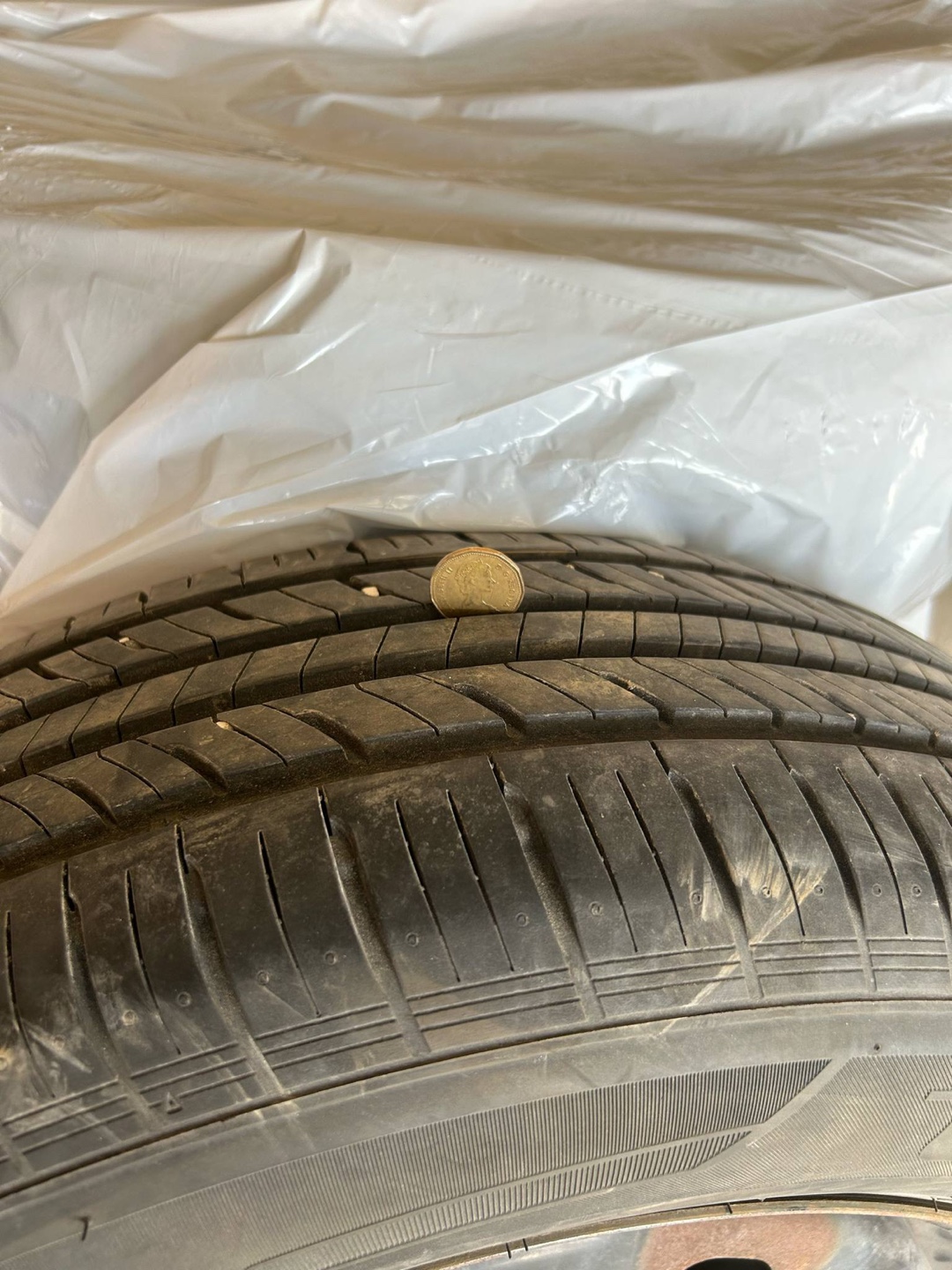 Dodge caravan ALL SEASON TIRES  on rims - set of 4 - photo 3