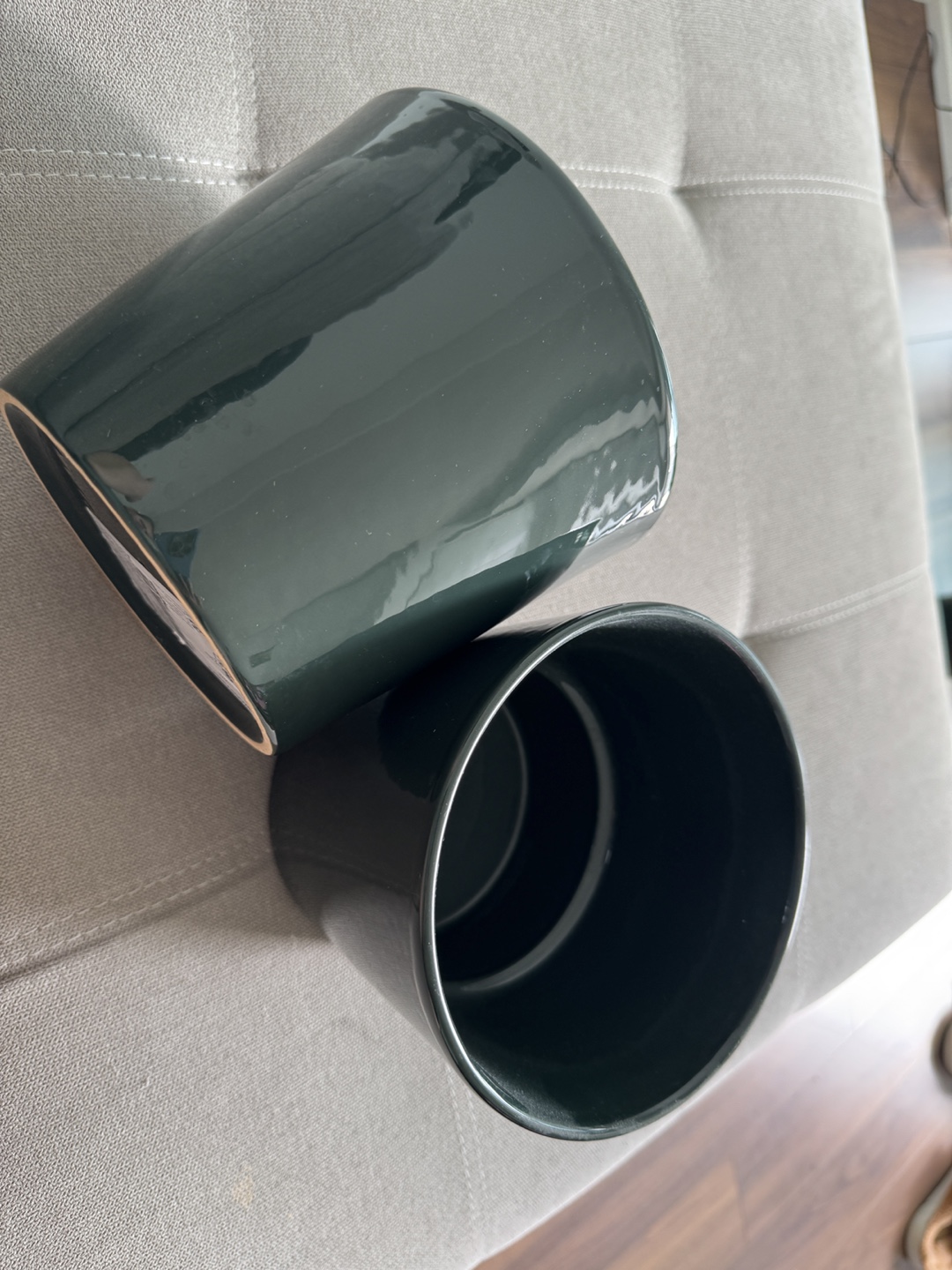 Dark Green Plant Pots (Set of 2) - photo 2