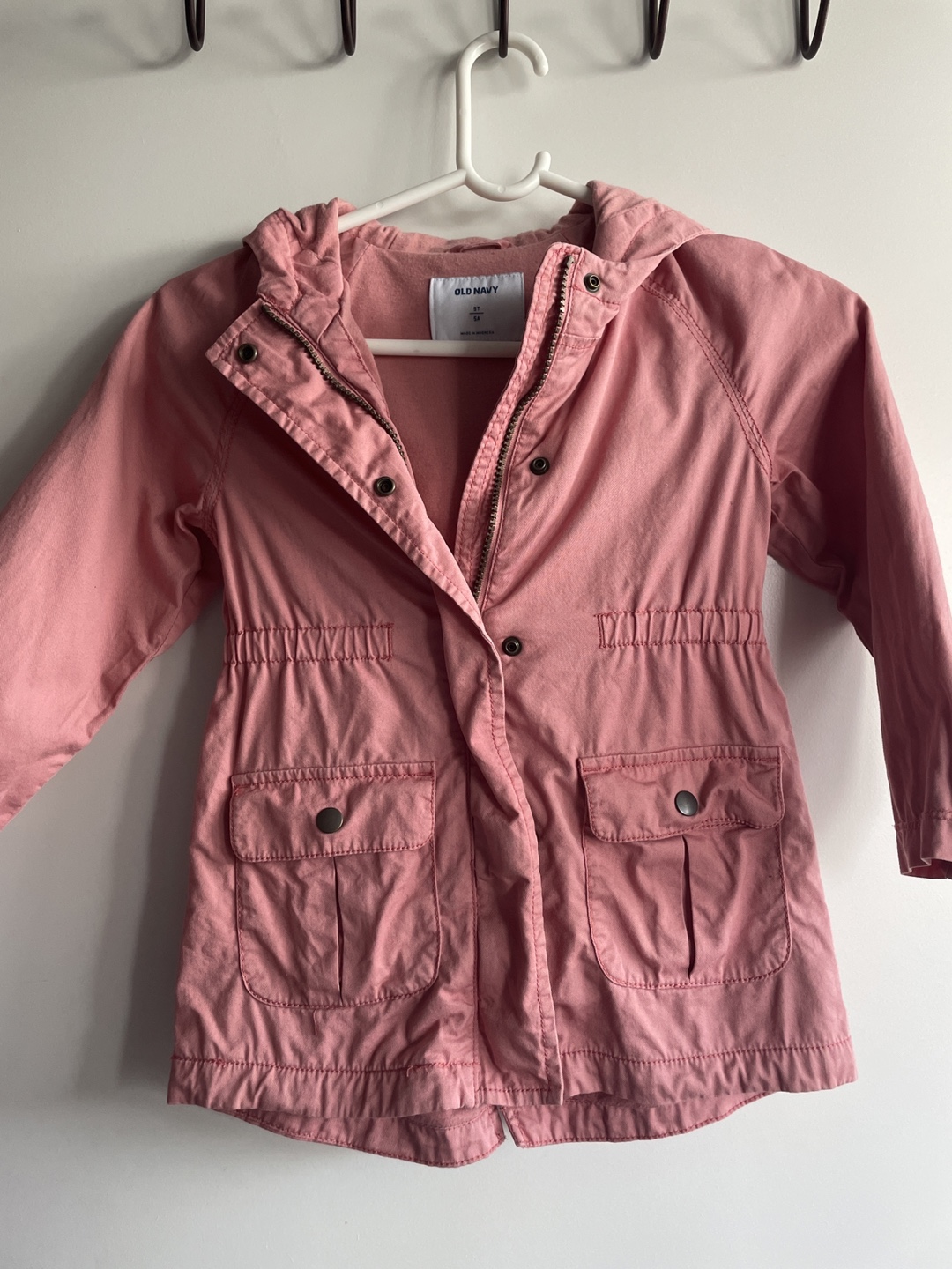 Old Navy Girls Pink Hooded Jacket Size 5T