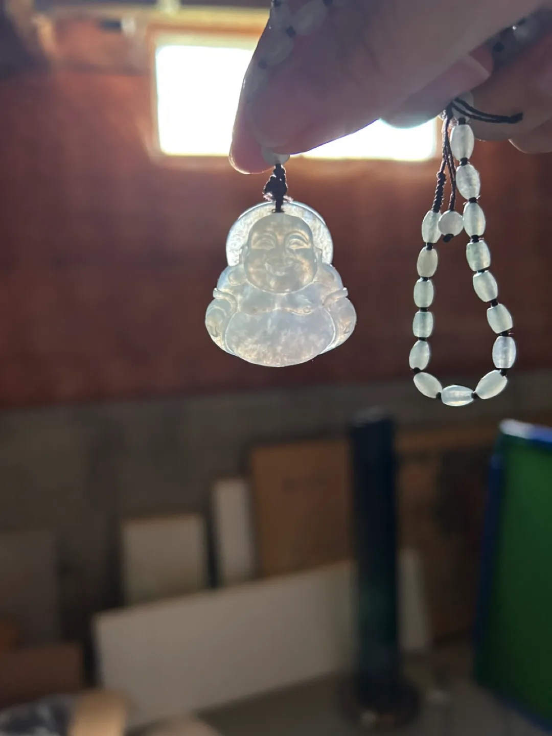 Chow Tai Fook Jade Buddha Pendant Necklace image indicator(4)