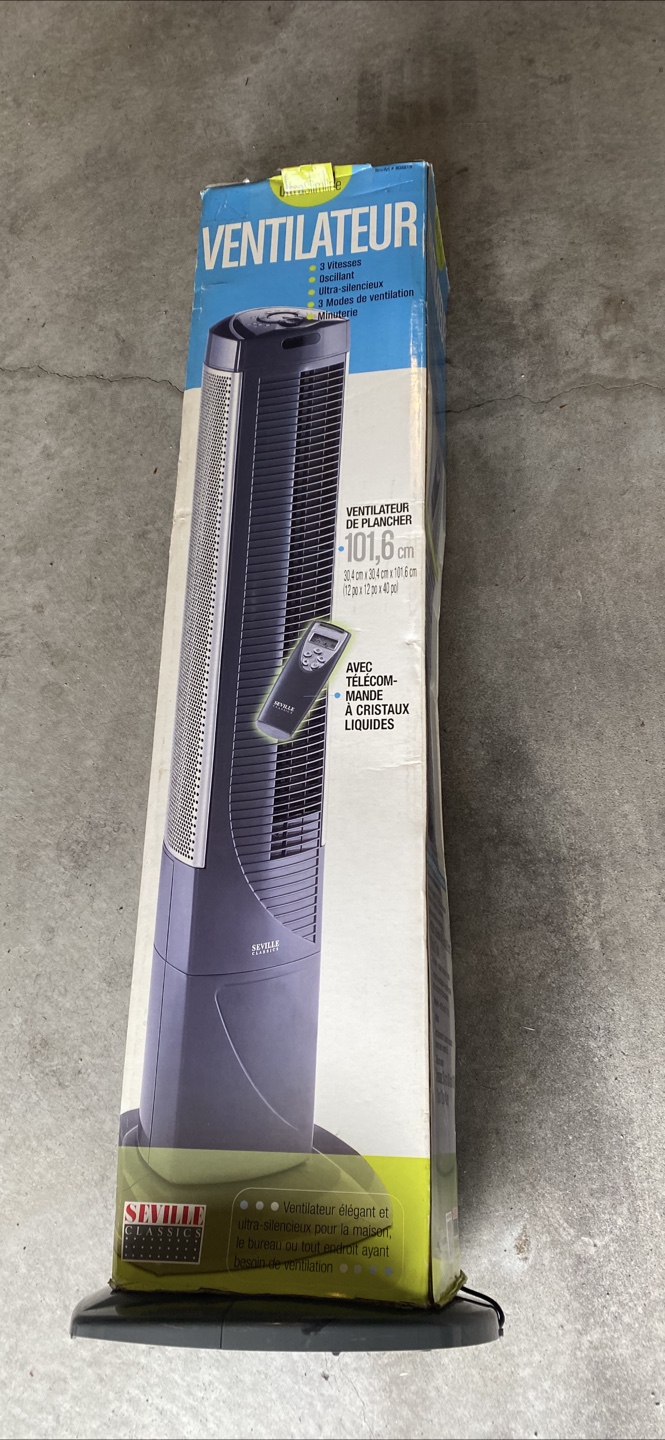 New Cascade 40-inch Tower Fan with Remote - photo 3