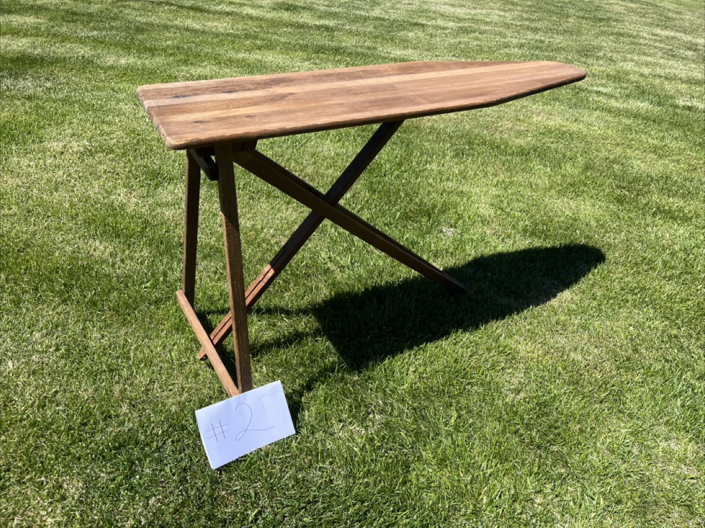 Vintage Wooden Ironing Board - photo 2