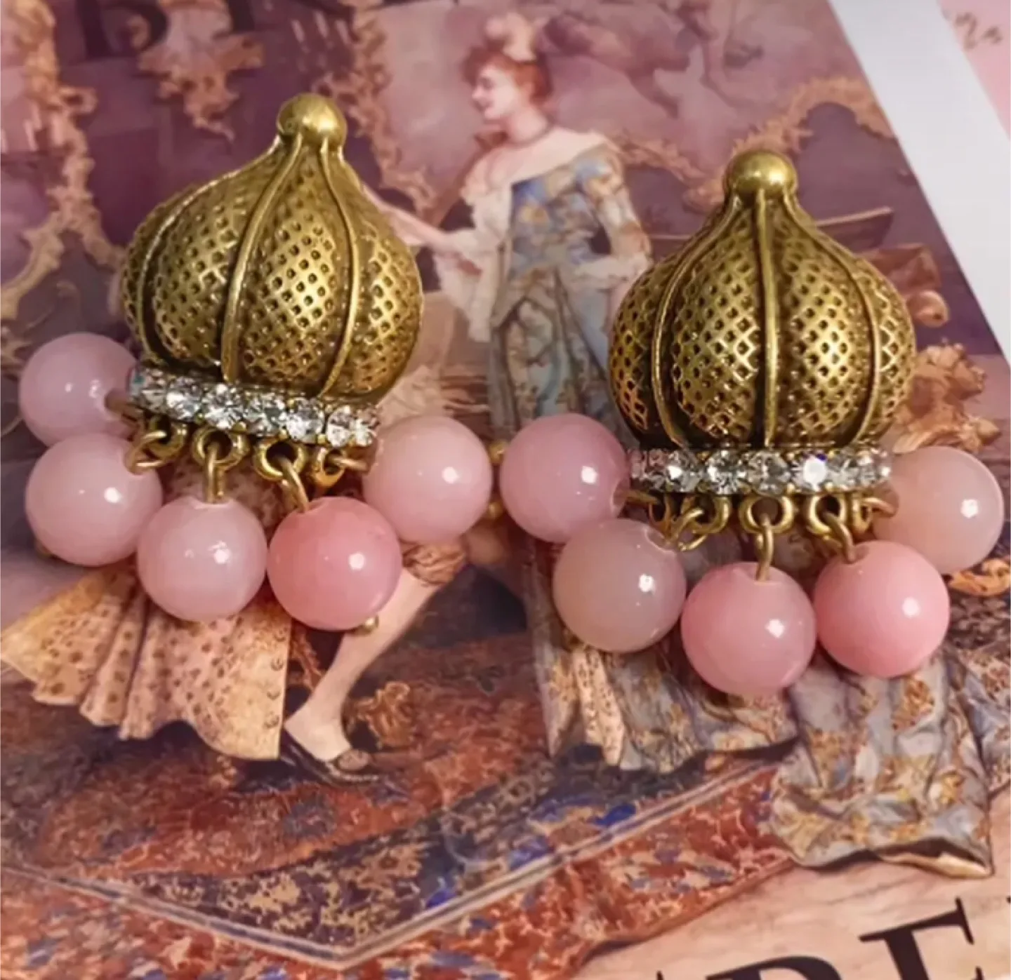 Glass beads earrings new image indicator(2)