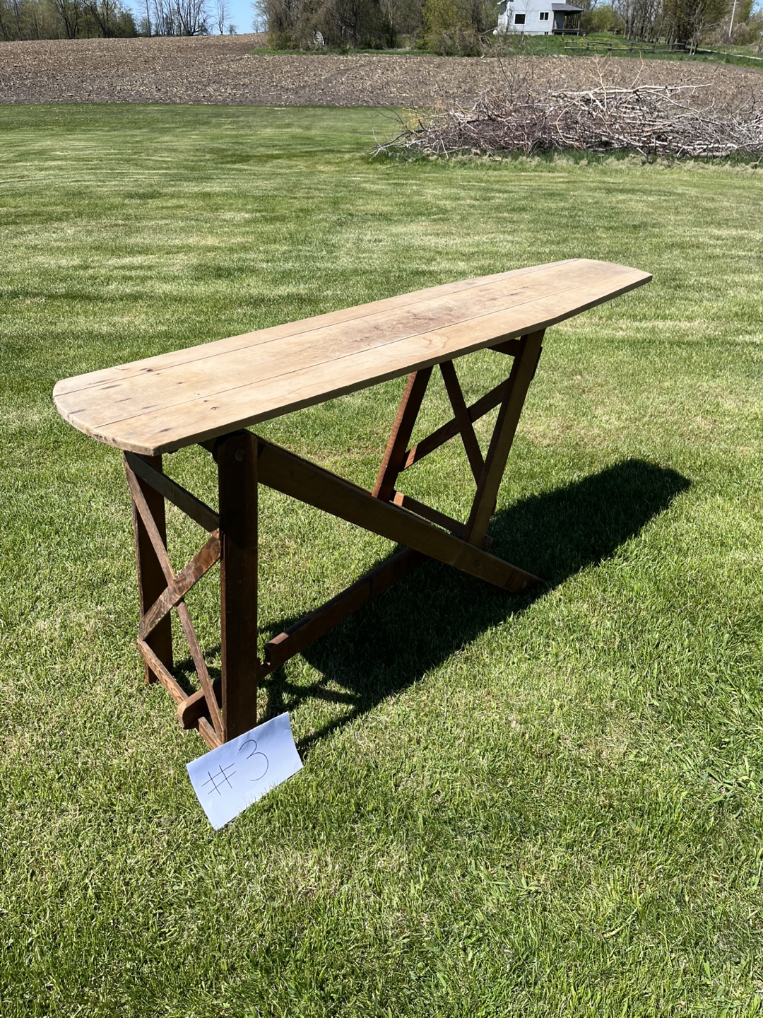Antique Wooden Ironing Board - photo 2