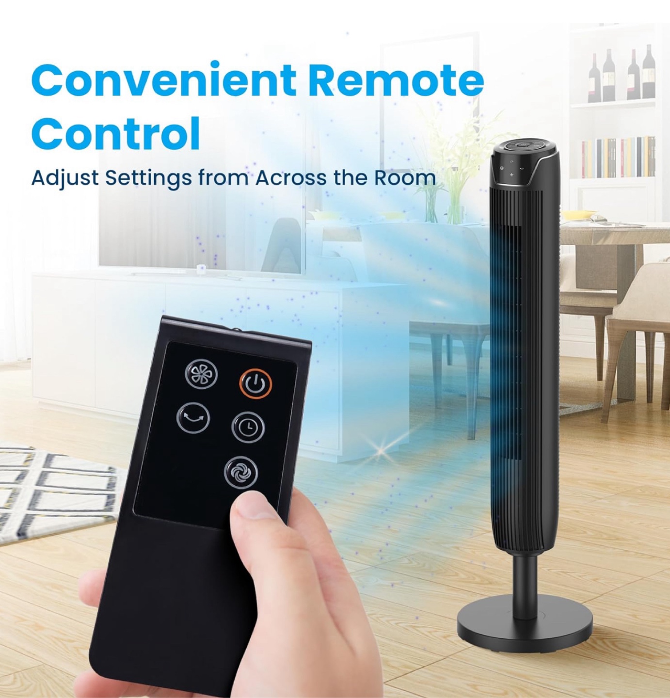 Senville Tower Fan - 42 inch Adjustable Height - photo 4