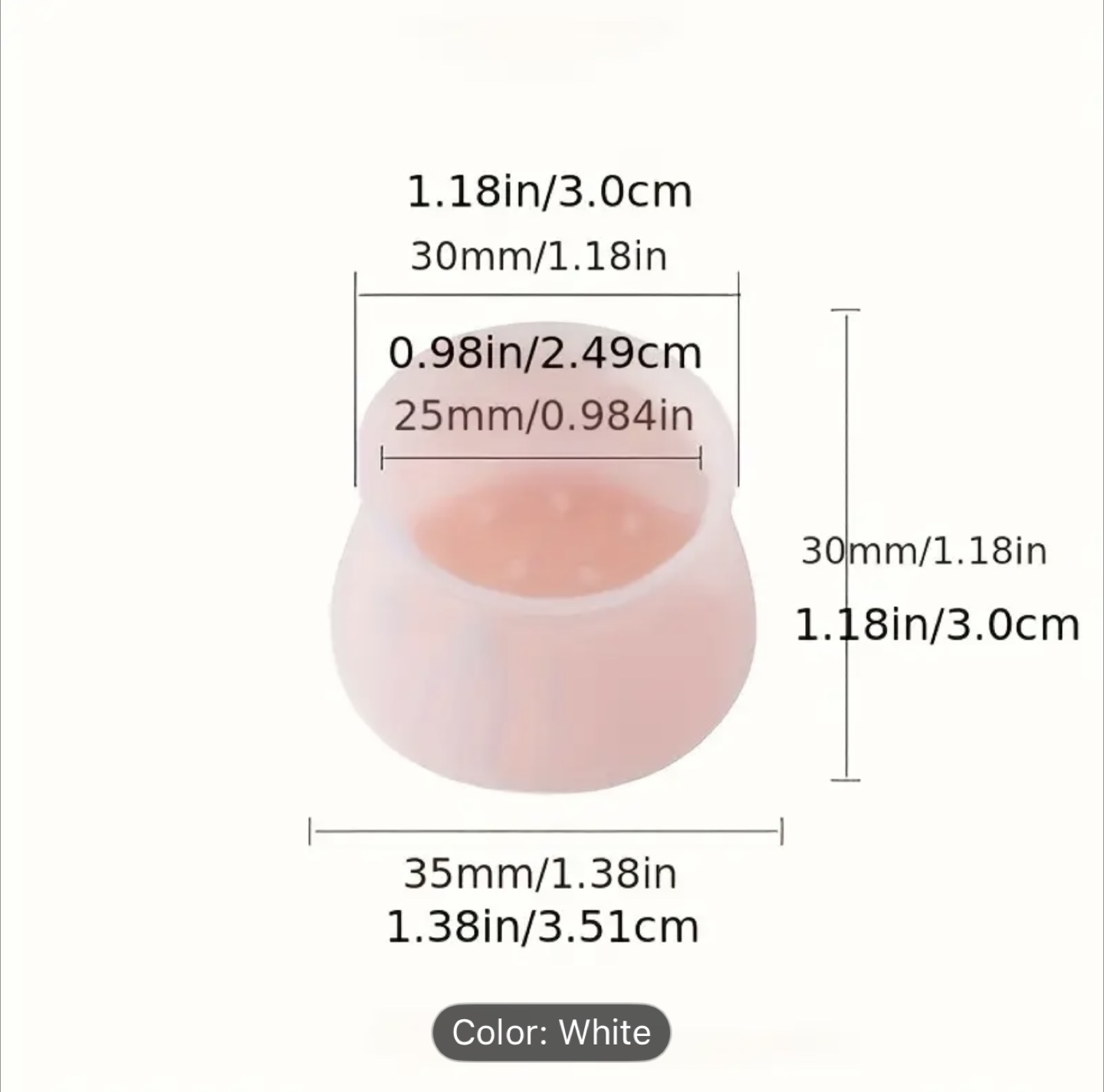 Silicone chair leg caps -20pc - photo 2