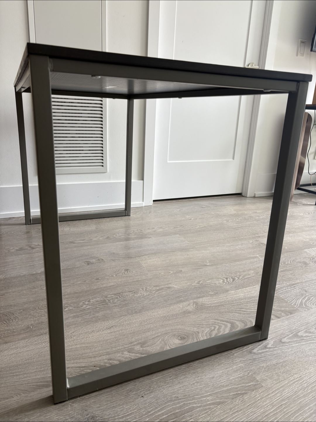 Modern Black Desk with Metal Legs - photo 2