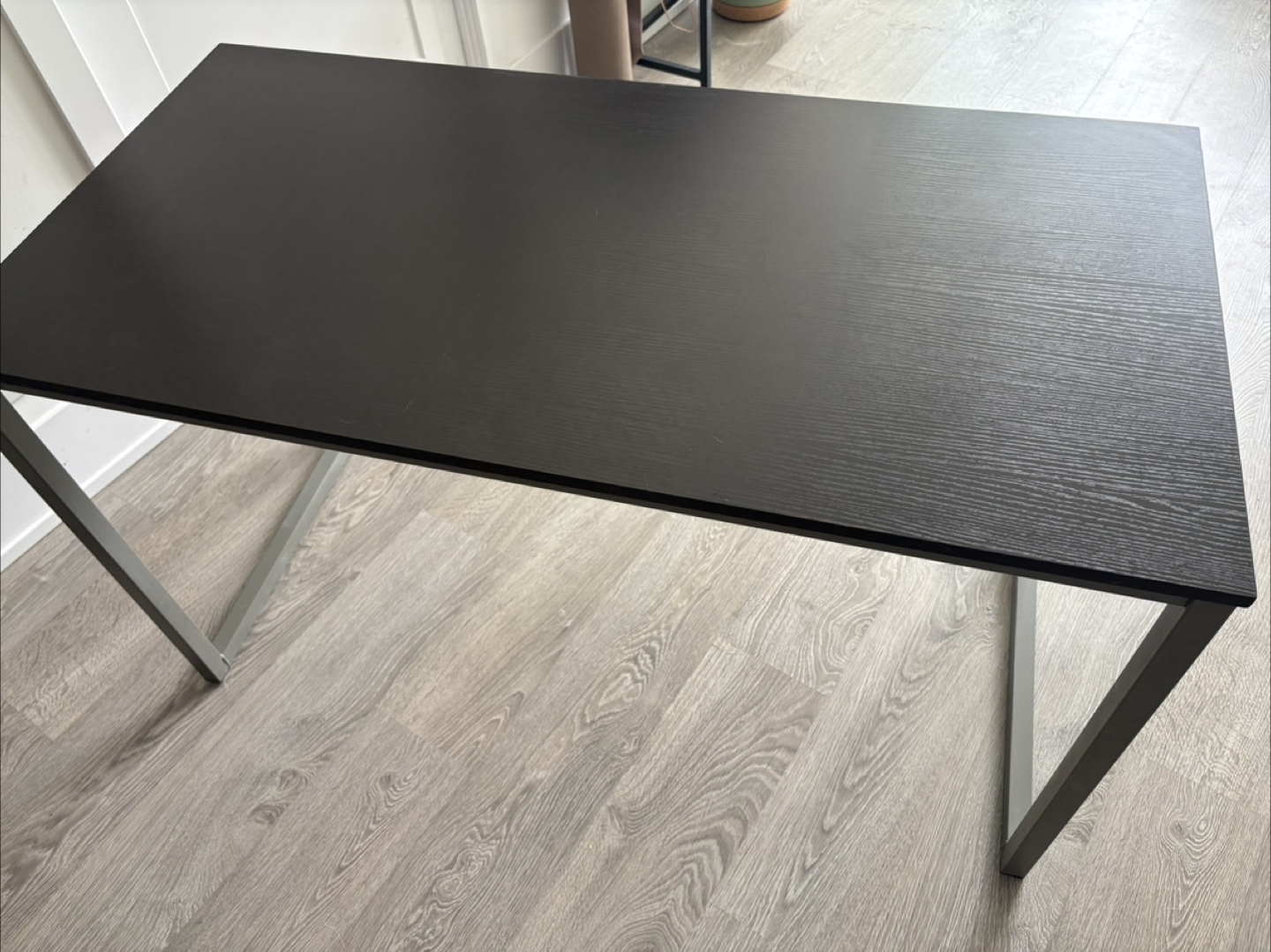 Modern Black Desk with Metal Legs - photo 3