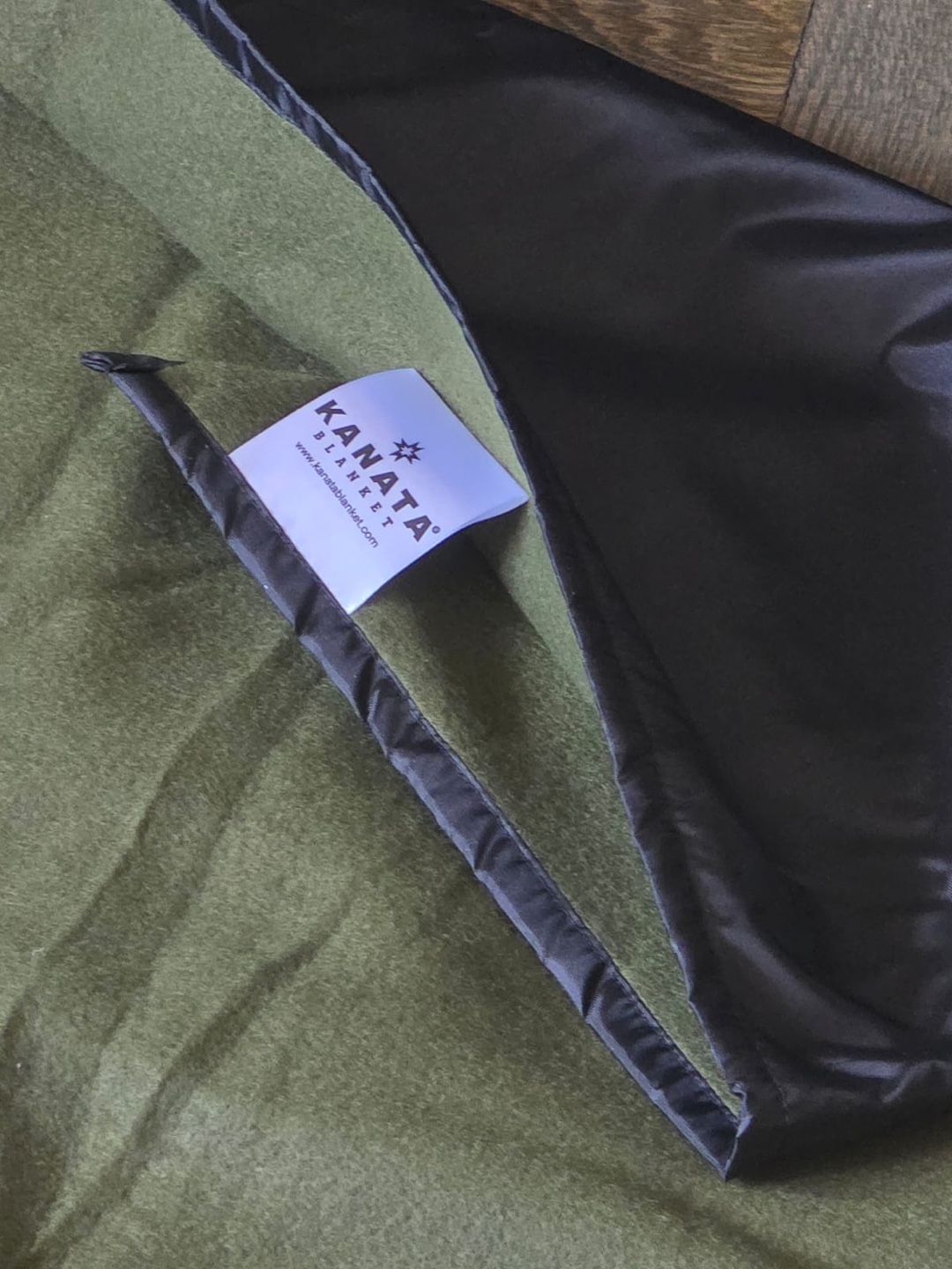 MUST GO Picnic Olive Green Outdoor Blanket - photo 3