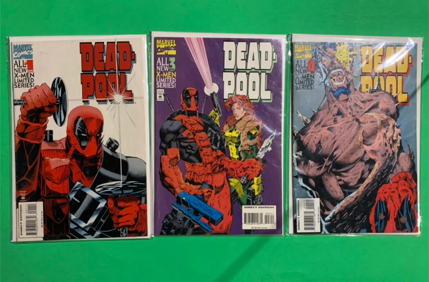 Deadpool Comic Book Lot - Marvel Comics - Issues #1, #3, #4 thumbnail