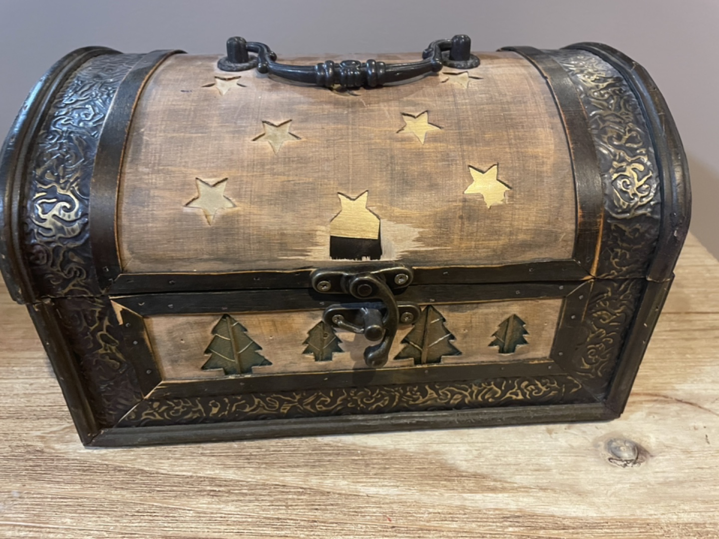 Wooden Decorative Trunk Box
