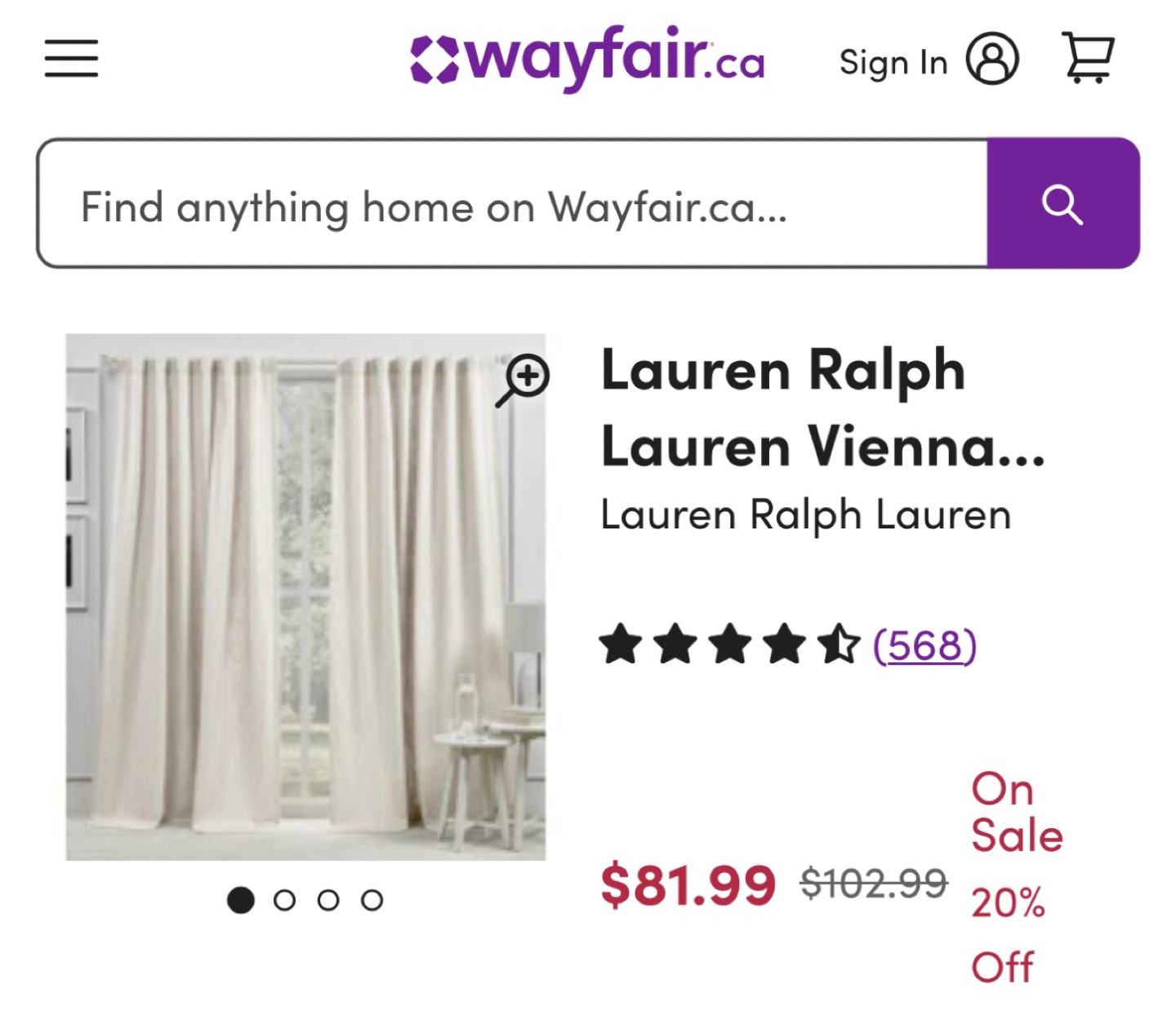 Lauren Ralph Lauren Vienna Curtains and curtain rod