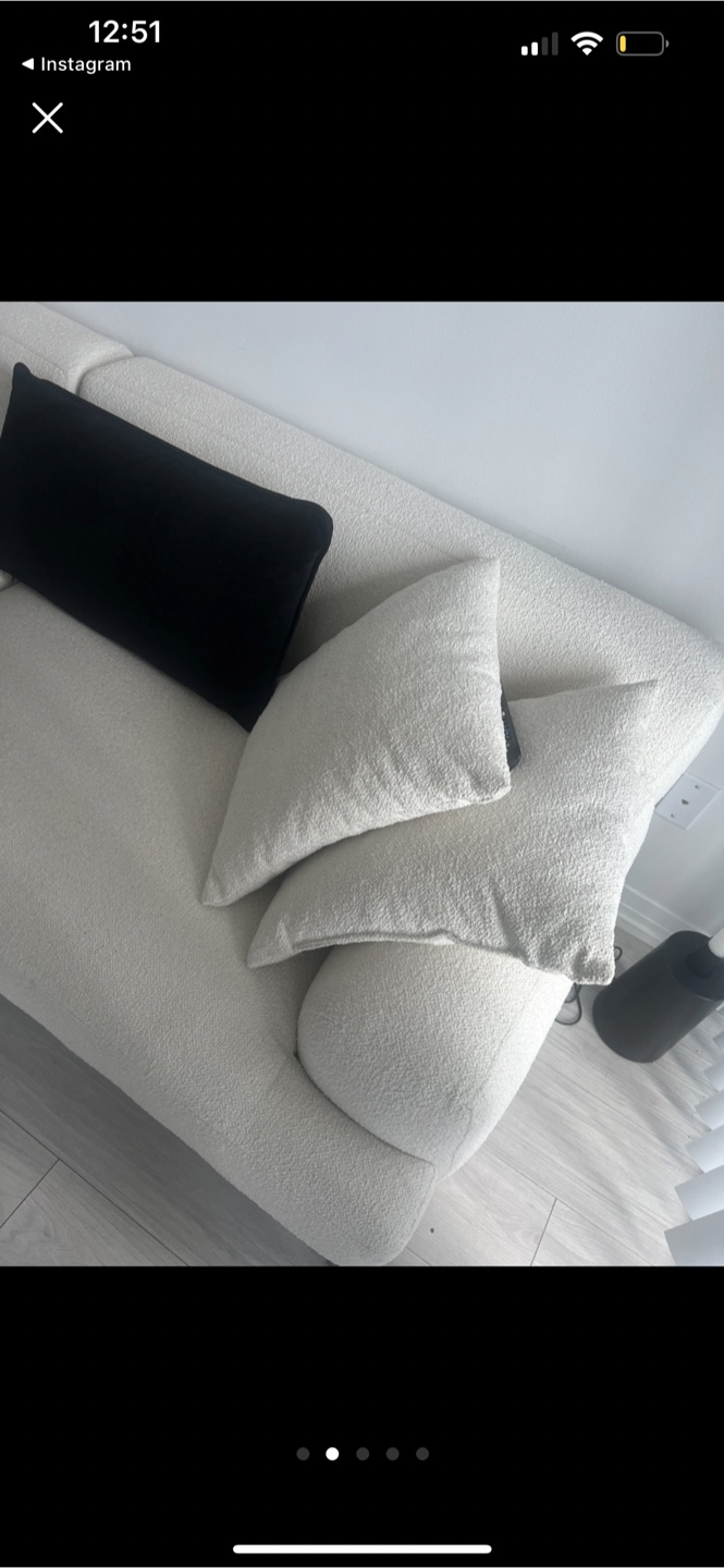 Abisko 91" Sofa - Quartz White - photo 2