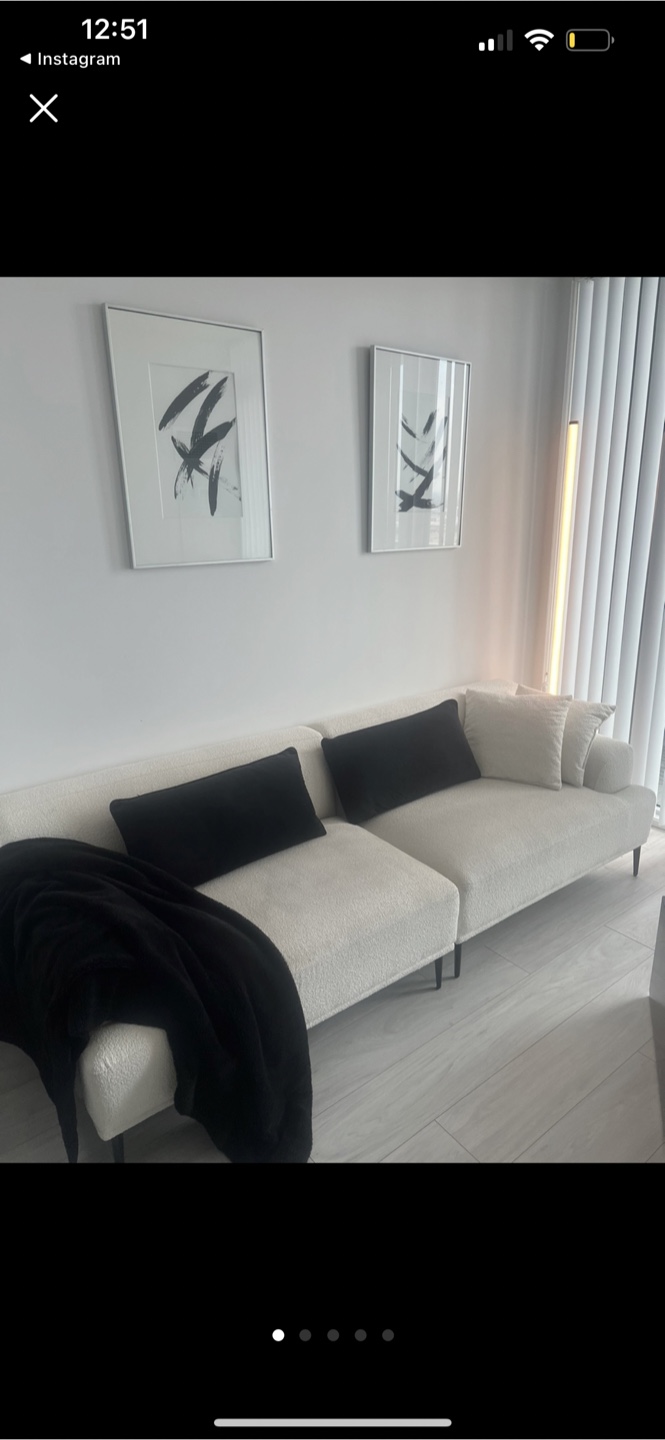 Abisko 91" Sofa - Quartz White