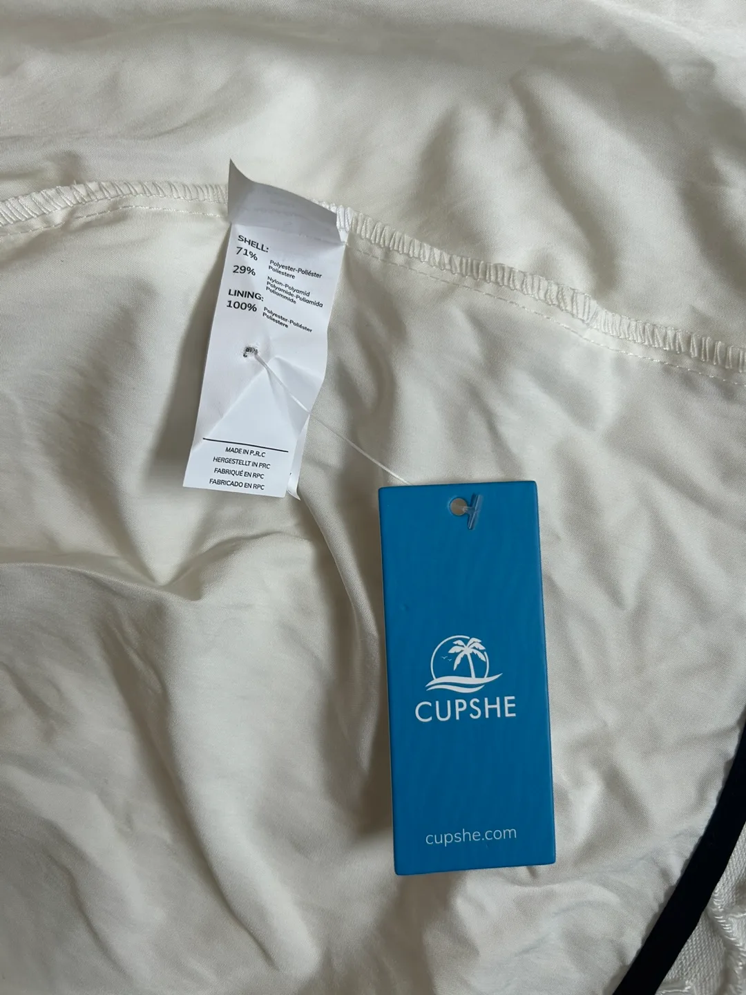 Brand New -Cupshe White Sundress Size Small image indicator(4)