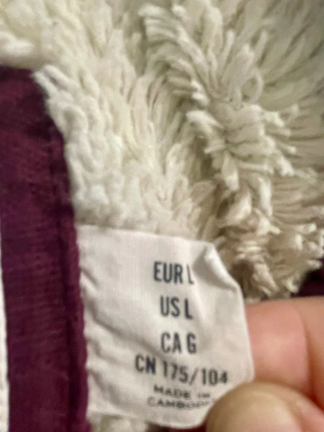 Zip-Up Hoodie with Sherpa Lining Size S image indicator(5)