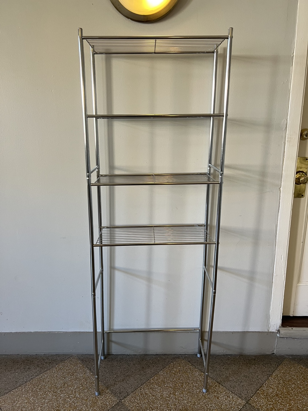 Chrome Wire Shelving Unit