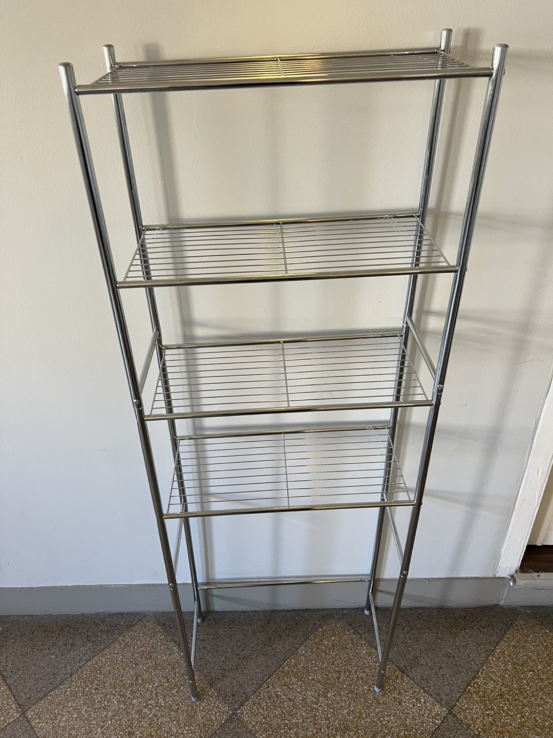 Chrome Wire Shelving Unit - photo 2