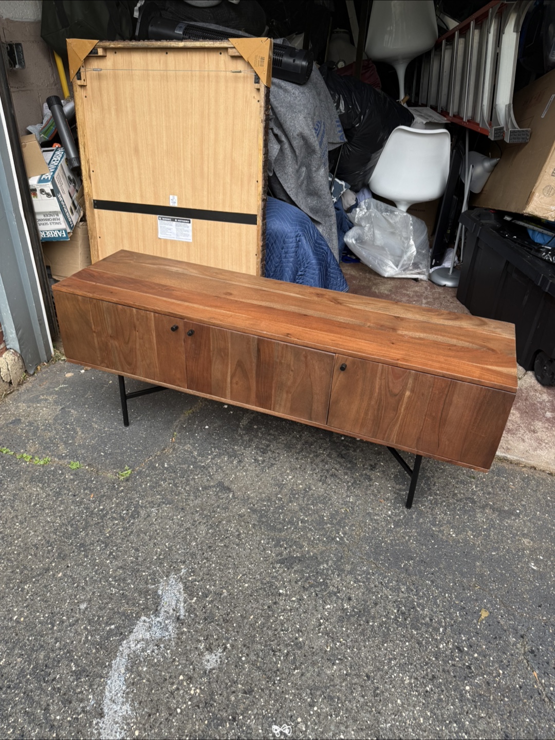 Mid Century Modern Low Profile Media Console