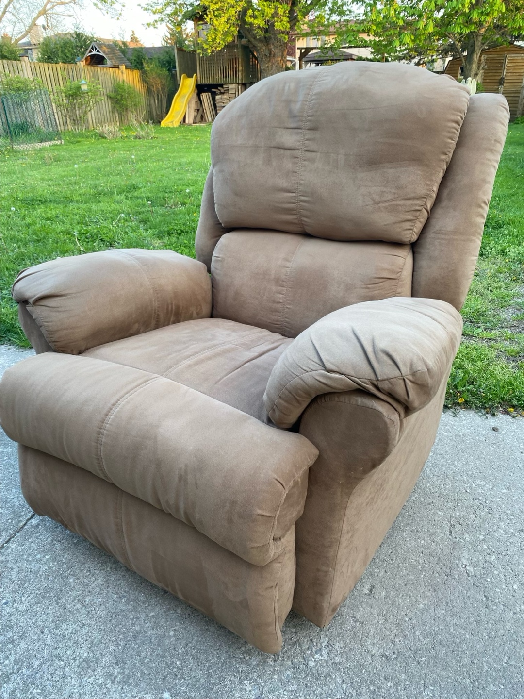 Recliner Chair - Brown Microfiber