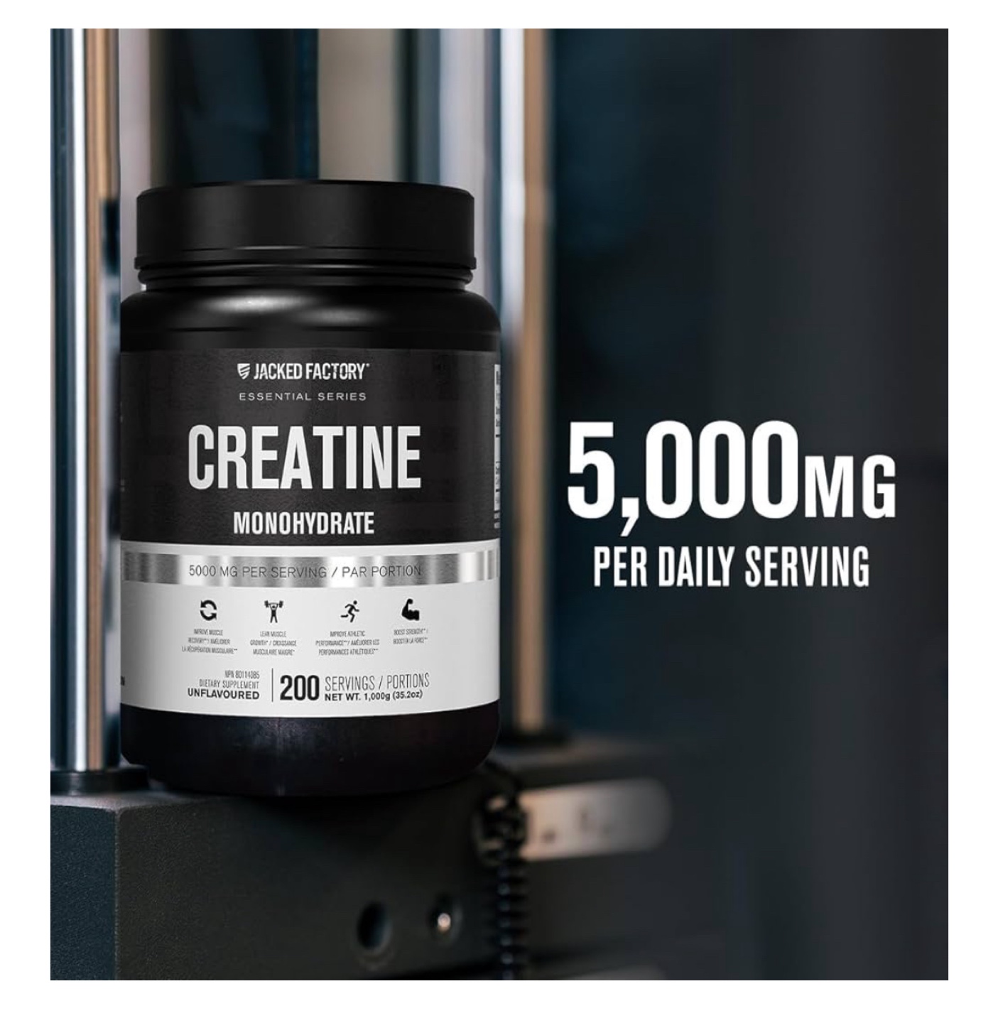 Jacked Factory Creatine Monohydrate 5000mg - 200 Servings - photo 2