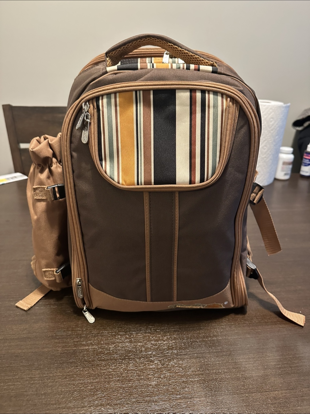 Apollo Picnic Backpack - Brown & Tan