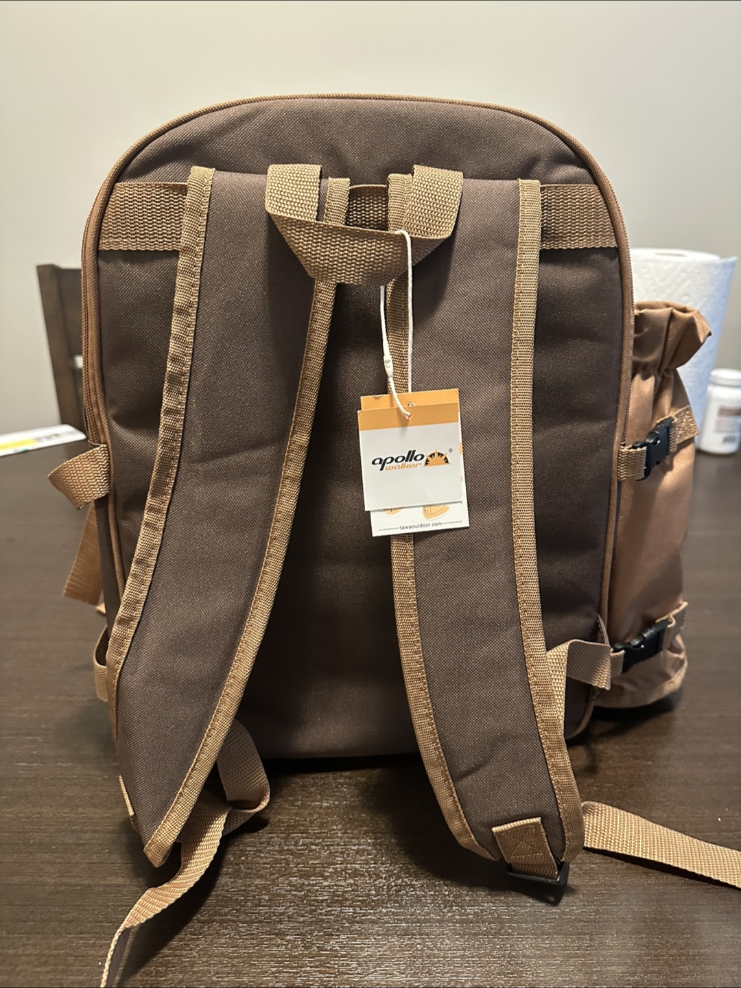 Apollo Picnic Backpack - Brown & Tan - photo 2