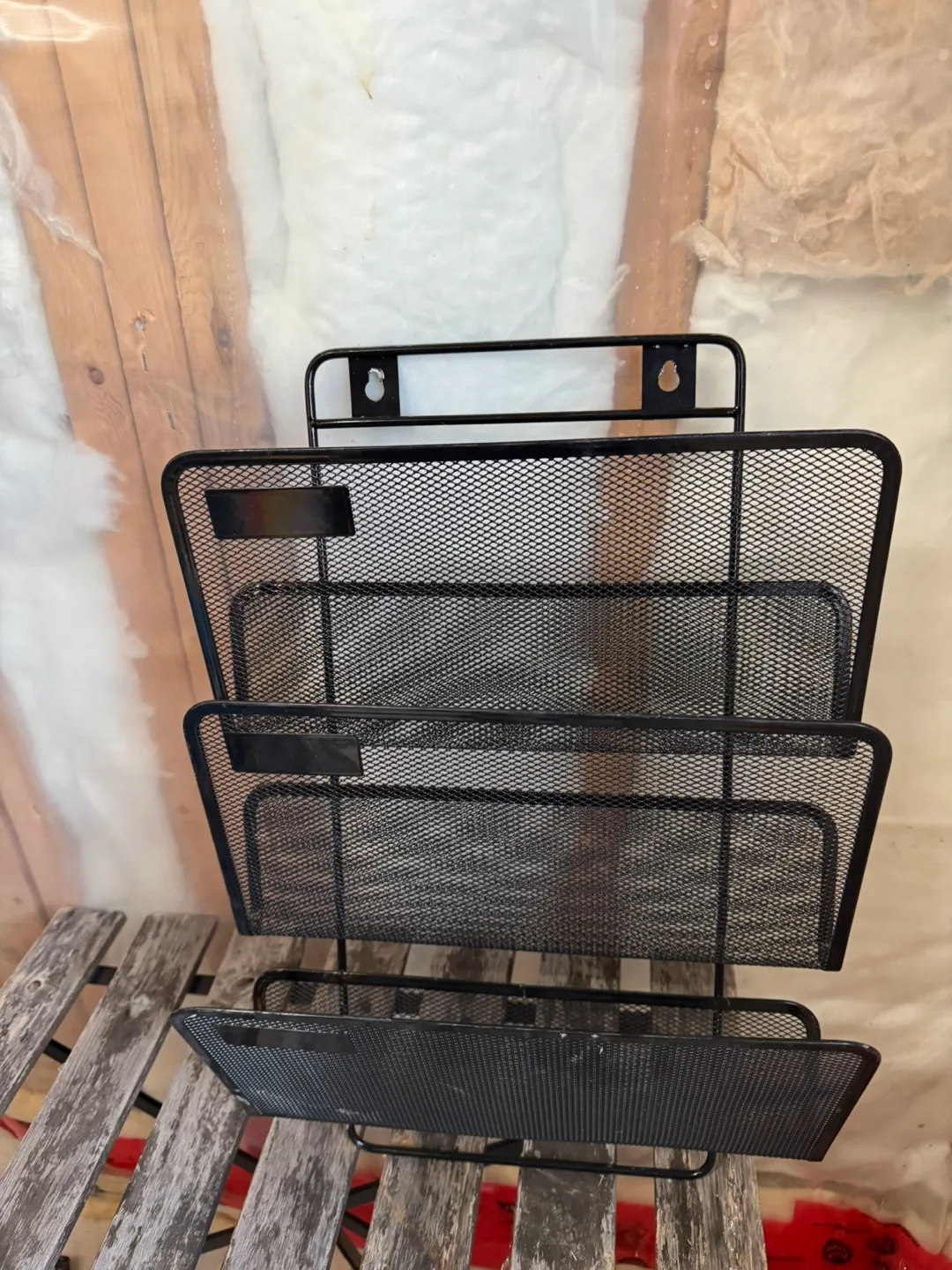 Black Metal Mesh Magazine File Holder thumbnail