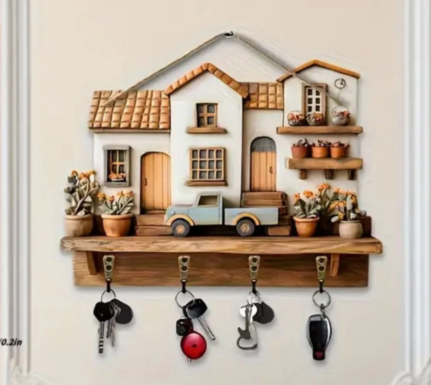Rustic Farmhouse Key Holder 🏒 thumbnail