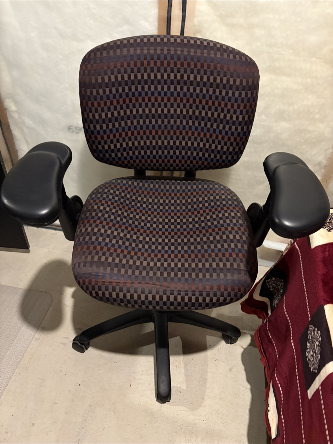 Office Chair - Brown and Grey Pattern