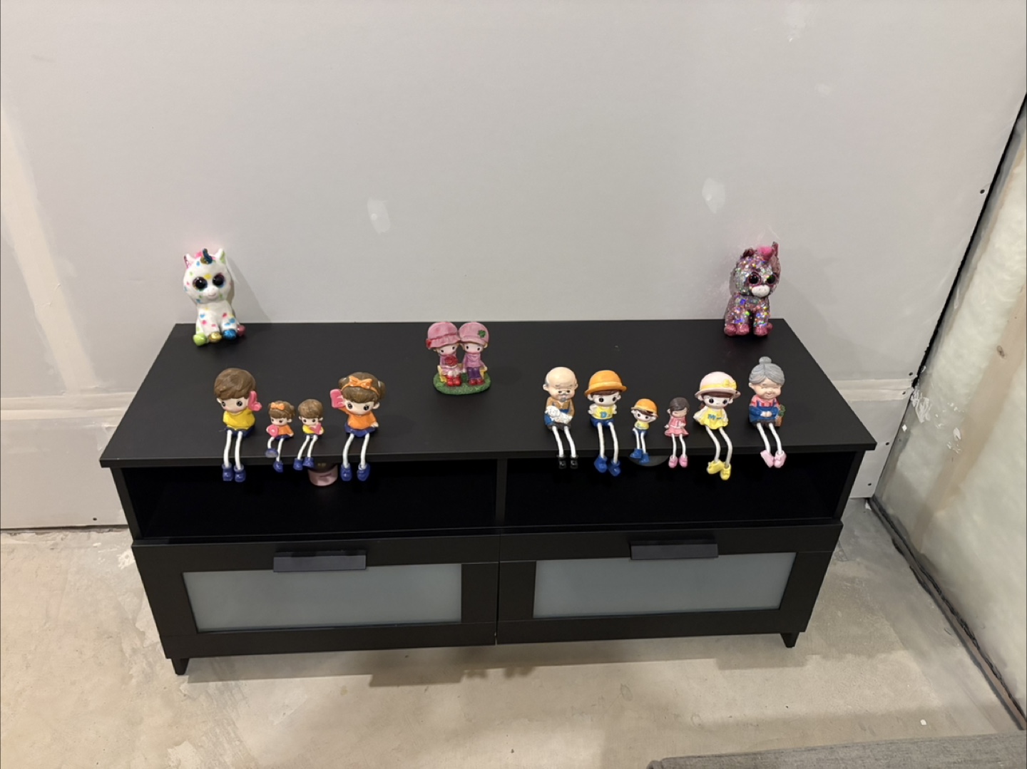 Black Two-Drawer TV Stand - photo 2