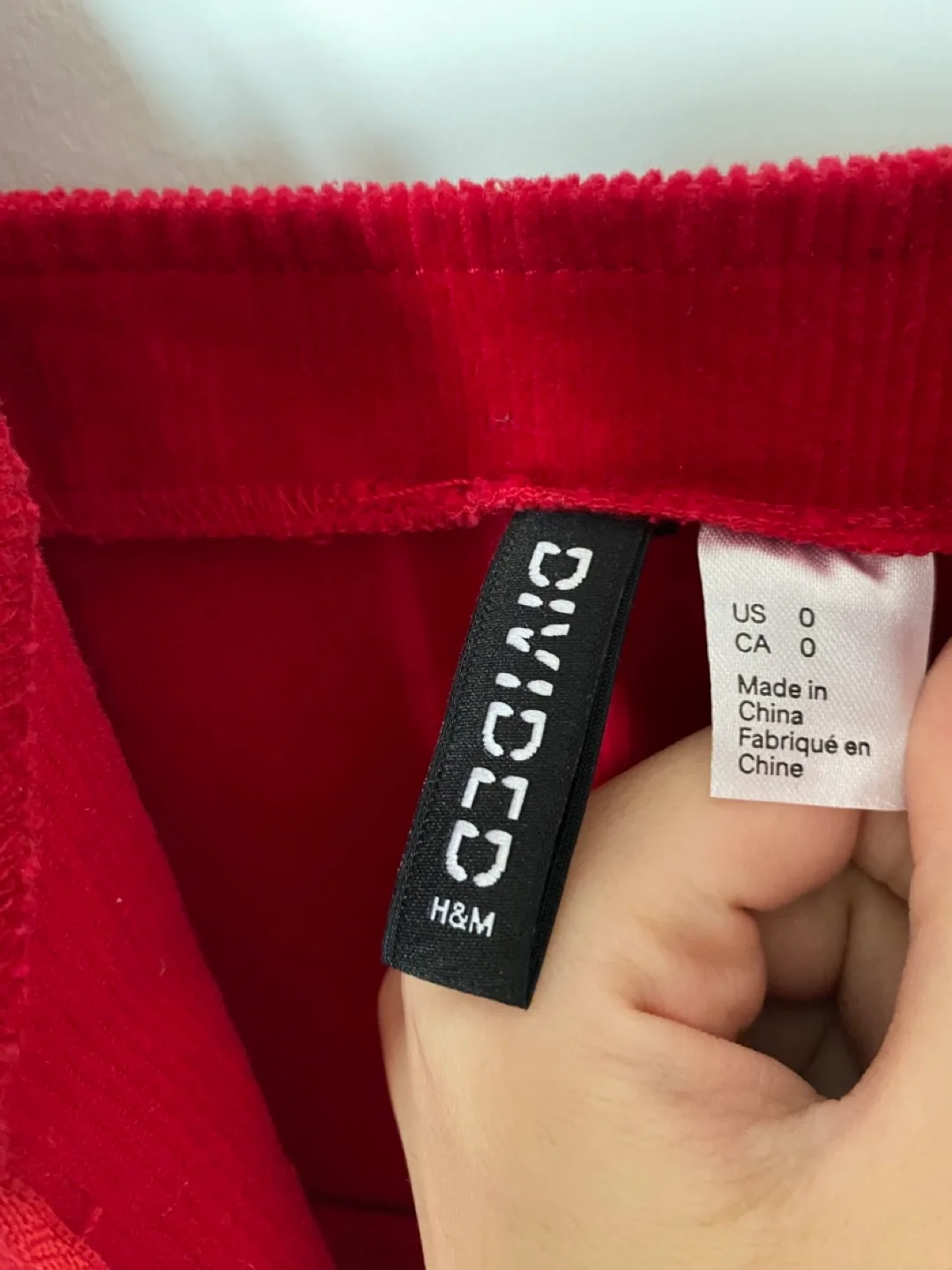 Red corduroy dress - XS image indicator(4)