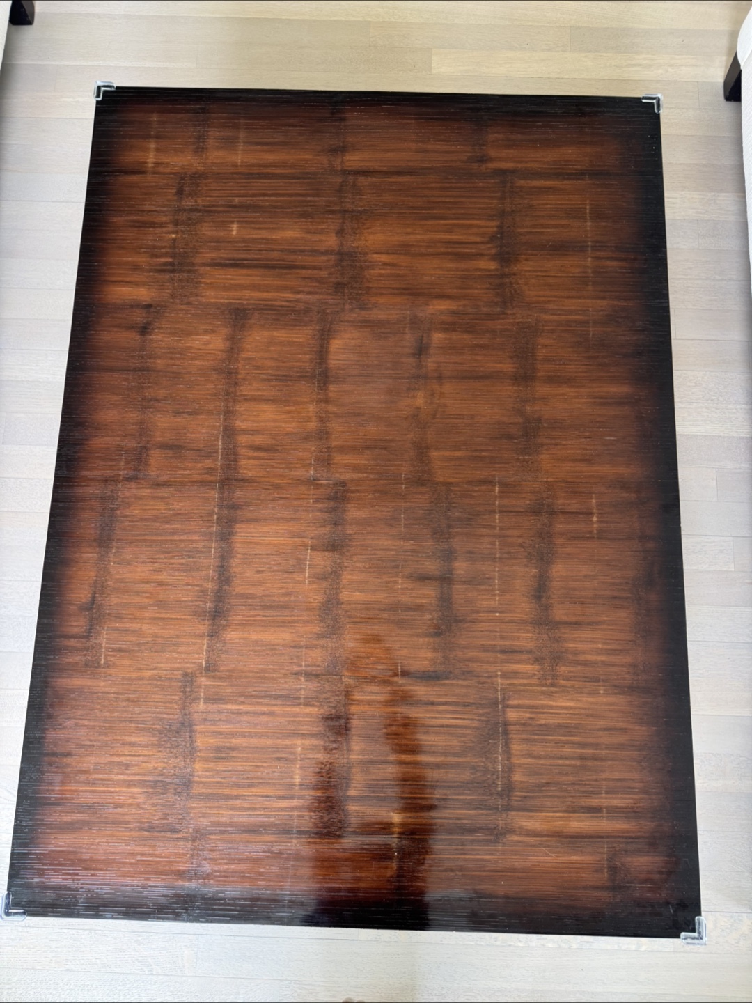 Modern Dark Wood Coffee Table