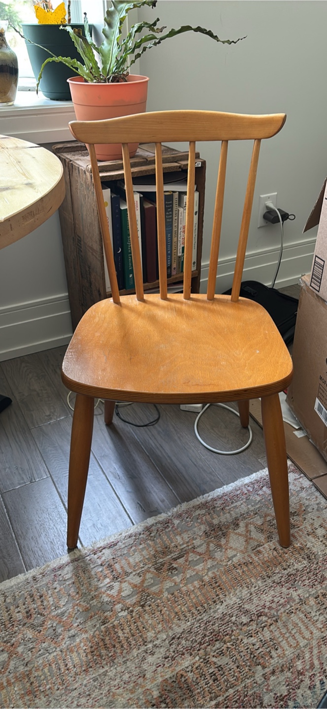 Wood Dining Set w Danish Style Chairs - photo 4