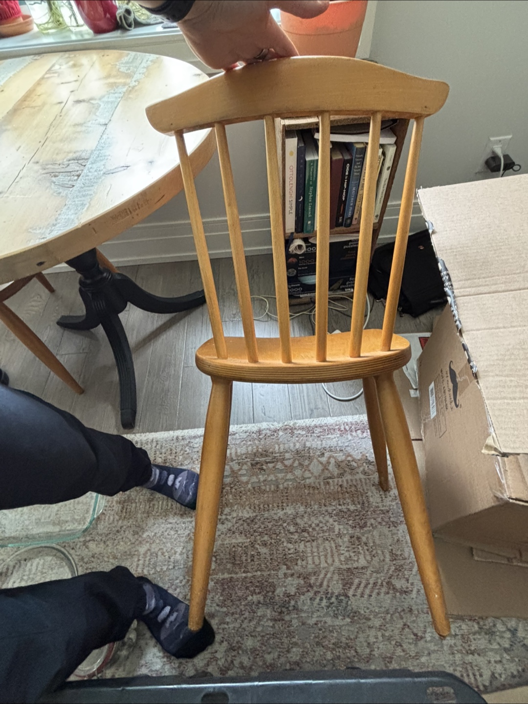Wood Dining Set w Danish Style Chairs - photo 5