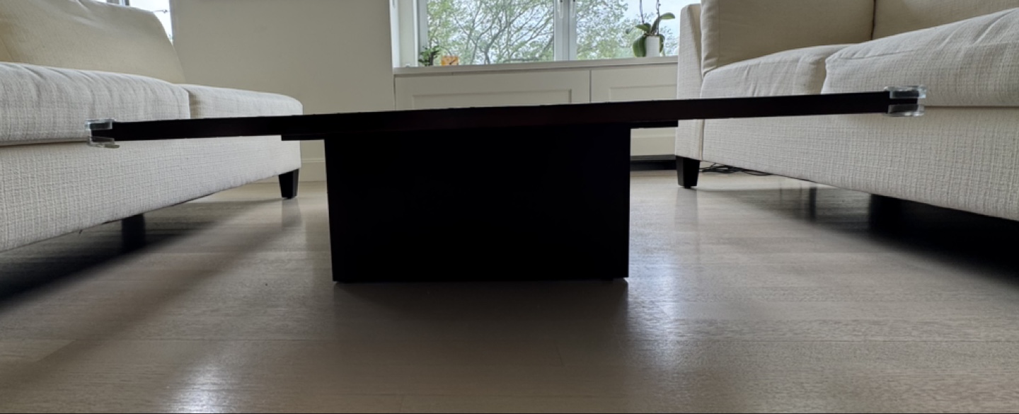 Modern Dark Wood Coffee Table - photo 4