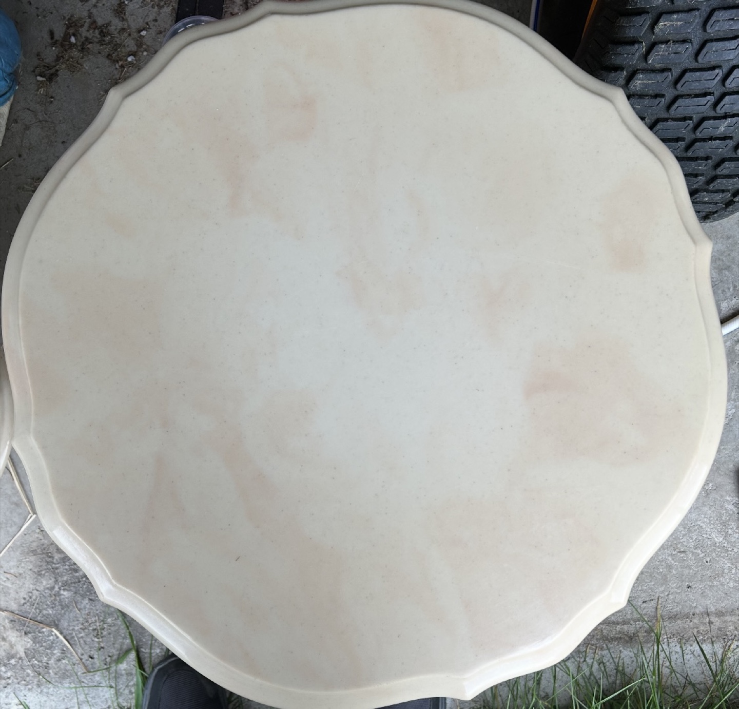 Pair of Vintage Marble Top Accent Tables - photo 2