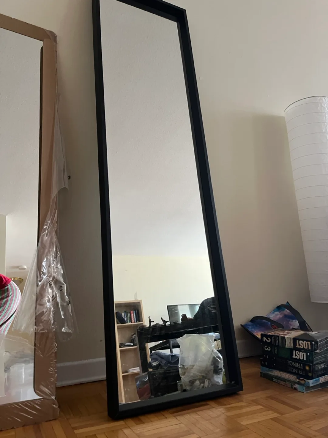 Full-Length Black Framed Mirror thumbnail