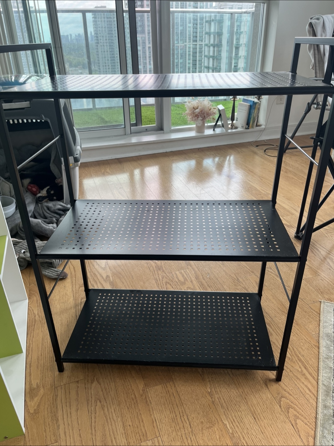 Black Metal 3-Tier Shelf
