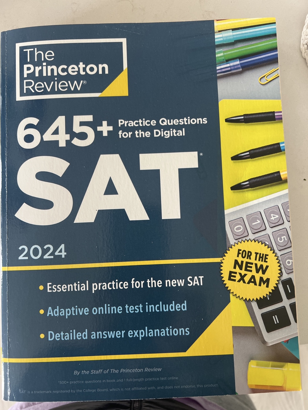 2024 Princeton Review SAT Prep Book